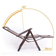 Sywlwxkq Sedia a Sdraio Pieghevole, Sedia in Vimini, Sdraio Pieghevole, Sedia da Giardino reclinabile, sedie a Sdraio, sedie a gravità Zero, Larghezza Super 50 cm, Giardino con Patio sulla