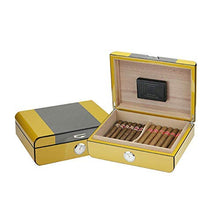 WRJY Cigar Humidor Scatola per sigari Artigianale in Fibra di Carbonio Scatola per sigari in Legno di Cedro Scatola per sigari con Vernice per Pianoforte Scatola per sigari da Viaggio p