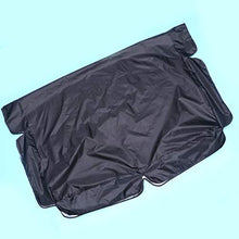 YARNOW Patio Impermeabile Dondolo Cuscino del Sedile Copertura Parasole di Ricambio Copertura in Poliestere per Esterno Doppia Seduta 55. 9X47. 24 Pollici (Nero)