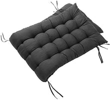 Goodquan Cuscino per sedia a sdraio in morbido cotone per esterni, schienale alto, comodo cuscino per schienale, antiscivolo, lavabile, facile da pulire (nero, 48 x 155 cm)
