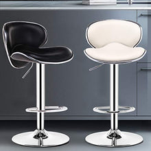 Sgabello Moderno ed Elegante con Schienale Confortevole in PU Resistente Watedr per Sala da Pranzo, sgabelli da Bar con Isola Regolabile in Altezza 22,4 '' ~ 30,3 ''