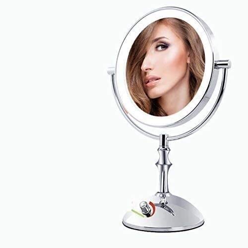 Specchio per il Trucco Tavolo a 8 Pollici Lager a Due Lati Girevole Girevole con ingrandimento 1x e 3X