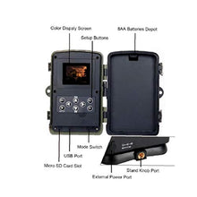 Camera Wildlife Trail 1080p 20mp Caccia Esterna Con Macchina Fotografica Impermeabile Infrarossa Di Visione Notturna Scouting Gioco