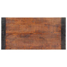 Festnight Tavolo da Pranzo in Legno Massello di Mango Grezzo,Tavolino da caffè Design Rustico Industriale,Tavolino per Divano,Tavolino da Giardino,120x60x76 cm