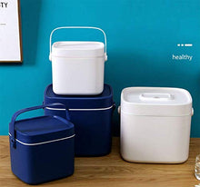 Wjmss Scatola di Medicina, Alta capacità Portable Plastic Box Box Box Box Box Organizer con Manico Doppio Strato,Bianca,Small