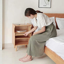 YWSZJ Mobili Camera da Letto Comodino Stile di Legno Solido in Rattan Comodino Divano Fianco del Mobile