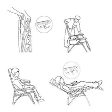 Poltrona sdraio – Zero Gravity Relax – Sedia a sdraio – Pranzo Familiare Giardino Regolabile Poltrona Lounge Portatile