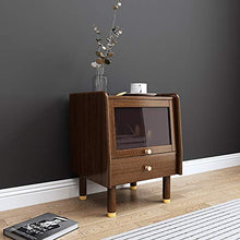 H-Comodini Camera Tavolino Laterale Comodino Noce Solido Nordic Bedside Governo di immagazzinaggio Camera Piccolo gabinetto Locker