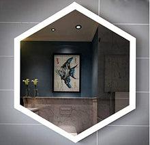 VM ART DESIGN GLASS BY VETRERIA MICELI Specchio Esagonale Retroilluminato a LED 7080 MOD. VMSPHX7080-DEC2-FP-SLED