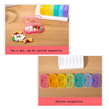 DLMSDG Portapillole 7 Giorni, Organizer Pillole Settimanale, Dispenser per Pillole Portatile, sigillato, Impermeabile, è Piccolo e Perfettamente Adatto per i Viaggi, 2 pz