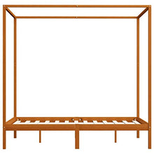 SKM Giroletto a Baldacchino Marrone Miele Massello Pino 140x200 cm