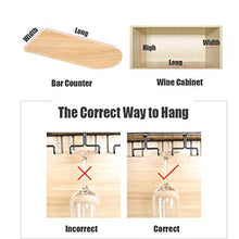 zxcvb Portabicchieri da Vino, Porta Calici da Appendere sotto L'armadio, Sistema di Asciugatura Ad Aria Portabottiglie Portabottiglie per Bar Cucina (1 Porta)