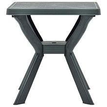 Qnotici Tavolo da Giardino Pieghevole in plastica, Tavolo da Giardino per Il Tempo Libero all'aperto, Tavolo da Giardino per riunioni di Famiglia 70 x 70 x 72 cm  Verde