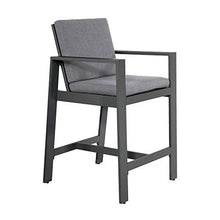 Gartentraum Gruppo di sedute in Alluminio Grigio a 4 posti - Set bistrot Maggie