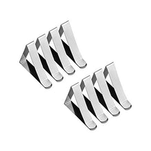 YOFASEN Clip da Tovaglia in Acciaio Inox, 8 Pezzi - Fermacravatte per Tavolo Regolabili Antiscivolo Clip di Supporto per Tovaglie per Party Picnic, 6 * 5.3 * 1.2cm