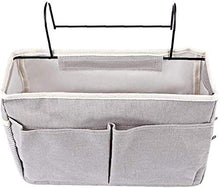 Honyan, organizer da comodino da appendere al comodino, multifunzione, da appendere, grande capacità, colore: grigio