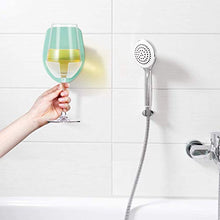 Doccia Porta Bicchiere da Vino Stabile Porta Bicchiere da Vino da Bagno Plastica di Alta qualità Porta BicchiereDa Vino Parete per Vasca Porta Bicchiere da Vino per Camera da Letto Bagno Ufficio