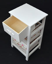 Ts-Ideen 4326 - Mobiletto/comodino con 2 cestini, colore: Bianco/Rosa