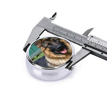 Scatola rotonda per medicina portatile, mini pillole in metallo, dispenser per pillole, borsa da viaggio, regalo per cani e pecore