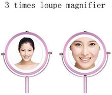 Specchio per il Trucco d'Ingrandimento con luci, vanità BUGHEDED 360 Rotazione