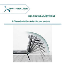 Sedia grigia a gravità zero, sedie da giardino reclinabili, sedia relax, sedia da giardino poltrona reclinabile pieghevole con cuscino rimovibile e tavolino, diverse posture per godersi l'interno o