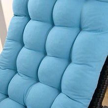 QTQZ Cuscino per Sdraio con Schienale Alto Cuscino per Sdraio Portatile Cuscino per Sdraio Portatile Cuscino per Seduta Impermeabile Cuscino per Sedia a Dondolo per Interni, Extra Large Blu Navy