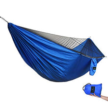 iBasingo Amaca da Campeggio con Zanzariera Leggera Portatile Resistente Nylon Culla Letto 1/2 Persona Amaca 200 kg capacità di Carico Amaca da Viaggio per Zaino in Spalla All'Aperto PIC-Nic