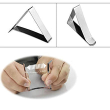 8Pezzi Tovaglia Clip, Fermatovaglia Clip in Acciaio Inossidabile Clip per Tovaglia Copritavoli Regolabile Fermatovaglia Fissaggio Morsetti Tovaglia Fermagli per tovaglia - Argento (8pcs)