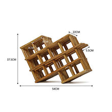 WEI-LUONG Titolare Wine Rack Bottiglia di Vino casa di Legno Solido Vino Shelf Wine Rack