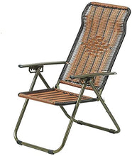 CDFC Heavy Duty Rattan Zero Gravity Sun Lounge Sedie Pieghevole Sedie reclinabili Sedie Regolabili Giardino Regolabile Patio Sedia a Sdraio