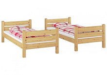 Erst-Holz Letto a Castello in Pino Anche per Adulti 90x200 divisibile e con cassettoni 60.16-09T100S2