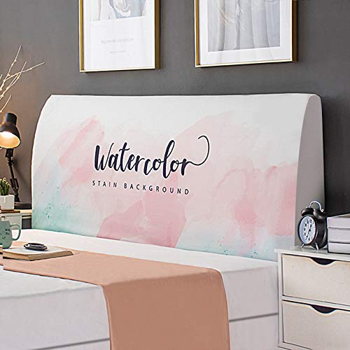 Copri Testata Letto Matrimoniale Elastica Fodera Elastica Protezione Peluche Testata Addensare Elastico All-inclusive Coperchio Europeo Soft Cover Lavabile Testata Letto,Color35-180 * 65CM