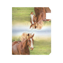Bella cassetta postale con animali a cavallo rosso coprono magnetico grande cassetta postale avvolge giardino cortile decorazione casa dimensioni oversize 64,8 cm x 53,3 cm