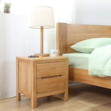 XiuHUa Comodino - Moderno e Minimalista Camera da Letto Comodino in Rovere cassetti Doppio cassetti mobili Eco-compatibili Mobili da Camera da Letto