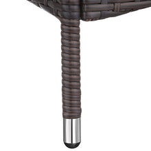 TecTake 800790 Lettino Poly Rattan, Arredamento da Giardino, Sdraio Prendisole, Divano Sedia Mobili, Esterno Patio - Disponibile in Diversi Colori (Marrone Misto)