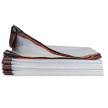 MHBGX Grande Tela Cerata Resistente, Teloni, Bordo Trasparente Ispessito Traforato Impermeabile Antipioia Finestra in Tessuto Di Plastica Balcone Fiore Raccolto Tela Cerata,3 × 4 M,3 × 4 M
