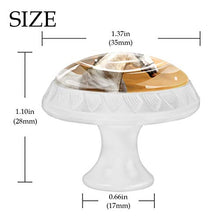 cavallo bianco 4 PCS Pomelli per Porta, Pomolo per Mobile, Pomelli per Mobili con Viti, Maniglia per Armadietto, Pomelli per Porta, Pomelli per Cassetti per Porta, Armadio, Cassetto e Credenza
