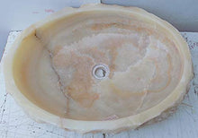 Marblechic - Lavandino in onice Trasparente Pietra dp949 cm 59x44x15 Crema Sasso lavabo Sink