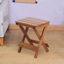 Sgabello pieghevole per doccia, in legno, quadrato, in bambù, per uso domestico, per doccia, poggiapiedi pieghevole, per adulti, bambini, disabili, anziani
