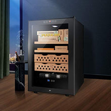 Armadio per Sigari Elettronico Sigaro Nudo in Legno di Cedro Umidificatore per Sigari A Temperatura E umidità Costanti La Struttura in Legno A Quattro Strati di Grande capacità può Contenere 400