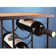 mmmy Portabottiglie, portabottiglie da Tavolo Supporto per Bicchiere da Vino Capovolto in Legno massello Espositore per Vino Scaffale per la Decorazione della casa
