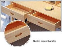 Tavolo da studio per bambini in legno con tavolo da studio regolabile per studenti, libreria, tavolo per la casa, set (colore: vernice Dimensioni: 100 cm) -100 cm_non verniciato