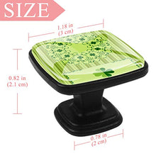 St Patrick's Day with clover Pomelli per Porta Set di 4 Pomelli per Mobili Manopole per Cassetti Cucina Armadio Vetro