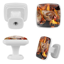 Set di 4 maniglie rotonde per armadio da cucina, credenza, cassettiera, cassettiera, con viti, per cucina, comò, armadietto, bagno, guardaroba, barbecue