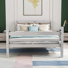 WGYDREAM Letto Struttura Letto Matrimoniale in Legno Massello con Rete A Doghe Base per Rete Solida Bianca per Ampio Spazio di Archiviazione per Adulti, 200x140 Cm