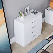 Vida Designs, cassettiera con 4 cassetti Riano, con Maniglie e Guide in Metallo, con Supporto Unico Anti-ribaltamento, per Camera da Letto