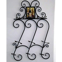 Semplice e Creativo Portabottiglie da Parete Scaffali Galleggianti in Ferro Portabottiglie da Vino 6 Bottiglie per Decorazioni per la Casa Ottimo Regalo, PZW, 2#