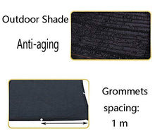 Rete parasole YXX Reticella Nera all'ombra del 95% Sunblock UV con Bordi nastrati e passacavi in Alluminio per Patio/pergola/tettoia (Size : 5x6m)