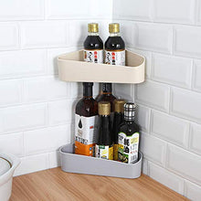 FQYYDD Treppiede da Bagno 1Pz Scaffale da Bagno Scaffale da Parete Treppiede da Cucina. Grigio Chiaro