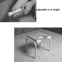 Sgabello da bagno Doccia / vasca da bagno Sgabelli 304 acciaio inossidabile stent doccia Sedile Sgabello for / disabili Anti-Slip Anziani Mats doccia sedia regolabile in altezza 6 Heavy Duty in Blue M